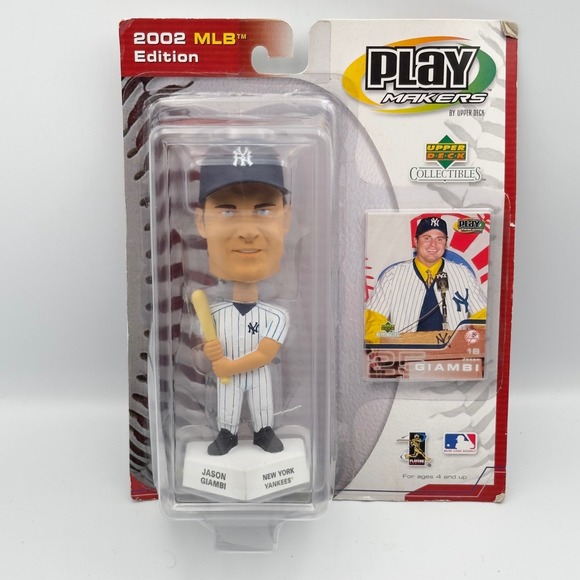 Upper Deck Other - Upper Deck 2002 PlayMakers Jason Giambi New York Yankees Bobblehead Card Sealed